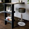 Barhocker 2er Set Schwarz 33 x 92 cm 2 Teilig Vicco Bild 5