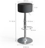 Barhocker 2er Set Schwarz 33 x 92 cm 2 Teilig Vicco Bild 3