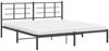 vidaXL Bettgestell mit Kopfteil Metall Schwarz 183x213 cm 355566 Bild 4