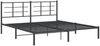 vidaXL Bettgestell mit Kopfteil Metall Schwarz 183x213 cm 355566 Bild 3