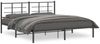 vidaXL Bettgestell mit Kopfteil Metall Schwarz 183x213 cm 355566 Bild 2