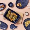 Maxwell & Williams DR0453 Platte 41 x 30 cm ARC oval, Indigoblau, Premium-Keramik, in Geschenkbox Bild 3