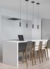 Trio Pendelleuchte MARLEY Schwarz-Matt 6x18-150cm max. 35W Design Bild 5
