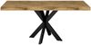 Esstisch Elgin 1 210x80x100 Metall+Holzwerkstoff Schwarz/Plankeneiche Bild 2