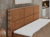 Boxspringbett mit Kopfteil und Topper, Polsterbett - ALBERO 2 - 160 x 200 cm - Orange Stoff - H4 Bild 4