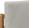 vidaXL Outdoor-Sofagarnitur mit Kissen 3 pcs Natürlich und Hellgrau 3372956 Bild 5