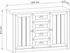 AX LIVING Kommode mit Schubladen Palmano K4S – 130cm Andersen Kiefer Bild 2