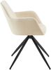 Esszimmerstuhl PELON - Samt Creme 56x62x81 cm | Essstühle Esszimmerstühle Küchenstühle Wohnzimmerstühle Bild 5