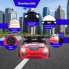 Autobett VENTO SPORT Kinderbett 90x200 cm Rennwagen-Bett inkl Sportsitze, Lattenrost, Spoiler, LED-Licht, Farbe Rot Bild 4