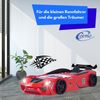 Autobett VENTO SPORT Kinderbett 90x200 cm Rennwagen-Bett inkl Sportsitze, Lattenrost, Spoiler, LED-Licht, Farbe Rot Bild 5