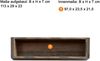 Wandboard Plano / Prime , Holzwerkstoff , Holzfarben , 113 x 29 x 23 cm Bild 2