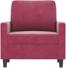 vidaXL Sessel Weinrot 60 cm Samt 359183 Bild 3