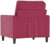 vidaXL Sessel Weinrot 60 cm Samt 359183 Bild 5