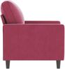 vidaXL Sessel Weinrot 60 cm Samt 359183 Bild 4