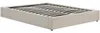 Vente-unique - KARESO Lattenrost und Bettrahmen Samt Beige - B 161 cm x H 30 cm x L 210 cm Bild 3