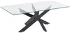 Vente-unique - COSIMA Couchtisch Glas TransparentSchwarz - B 60 cm x H 44,5 cm x L 120 cm Bild 3