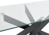 Vente-unique - COSIMA Couchtisch Glas TransparentSchwarz - B 60 cm x H 44,5 cm x L 120 cm Bild 4