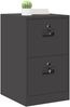 vidaXL Aktenschrank Schwarz 44 x 50 x 74,5 cm Kaltgewalzter Stahl 891592 Bild 3
