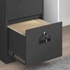 vidaXL Aktenschrank Schwarz 44 x 50 x 74,5 cm Kaltgewalzter Stahl 891592 Bild 5