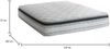 Dmora Doppelmatratze Lilia, abnehmbarer Bezug aus Memory Foam+Gel und Taschenfedern, 100 % Made in Italy, milbenhemmend und hypoallergen, 120 x 200 x 27 cm Bild 3