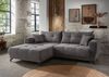 Polsterecke >Renard< elektrischer Sitzvorschub, Cord grau - 177x80x246cm (BxHxT) Bild 2