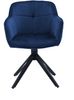 Armlehnstuhl >Emma< (1stk) drehbar, in blau / schwarz - 59x82x62 (BxHxT) Bild 2
