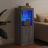 vidaXL Sideboard mit LED-Leuchten Grau Sonoma 41x37x100 cm 836649 Bild 4