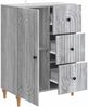 vidaXL Sideboard Graues Sonoma 66 x 34,5 x 90 cm Holzwerkstoff 894171 Bild 5