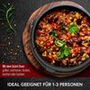 Dutch Oven 7 l mit Füßen – eingebrannt & sofort einsatzbereit, inkl. Deckelheber, Thermometerdurchführung, Rezeptbuch & Pflegeanleitung Bild 5