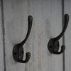 2er-Set Garderobe Wandgarderobe Garderobenpaneel Wandhaken 109 x 28 x 4 cm ~ grau shabby Bild 2
