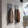 2er-Set Garderobe Wandgarderobe Garderobenpaneel Wandhaken 109 x 28 x 4 cm ~ grau shabby Bild 1