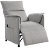 HOMCOM Relaxsessel Elektrisch Fernsehsessel mit Liegefunktion, Bürstenloser Motor (Liegesessel mit Memory-Funktion, 1-St, TV Sessel), Samtimitat, Taschenfedern, Fernbedienung Creme Bild 4