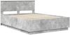 vidaXL Bettrahmen mit Kopfteil Betongrau 140 x 190 cm Holzwerkstoff 3408162 Bild 4