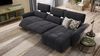 Sofanella Ecksofa ADRIA Wohnlandschaft Eckcouch Stoffsofa in Hellgrau Bild 5