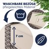 CASARIA® Polyrattan Ecklounge mit WPC Tisch Beige Bild 4