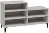 vidaXL Schuhregal Betongrau 102x36x60 cm Holzwerkstoff 819736 Bild 2