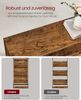 Vasagle Schuhschrank 3 Klappen, Holzspanplatte Vintagebraun, 24 x 60 x 139 cm Bild 5
