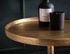Beistelltisch Marmor Metall 34x34x58cm Gold Weiß Rund Modern Bild 5