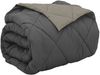 vidaXL Ganzjahresbettdecke Hellgrau und Anthrazit 200 x 220 cm 42025640 Bild 2