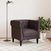 vidaXL Chesterfield-Sessel Dunkelbraun Stoff 372541 Bild 3