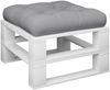 vidaXL Palettenkissen, Stoff, Grau, 60 x 60 x 12 cm Bild 3