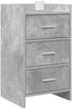 vidaXL Nachttische Betongrau 40 x 36 x 70 cm Holzwerkstoff 8011030 Bild 2