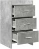 vidaXL Nachttische Betongrau 40 x 36 x 70 cm Holzwerkstoff 8011030 Bild 3