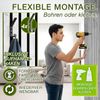 TRESKO® 2 Stück Akustikpaneele Holz 120×60 cm inkl. 4x Kleiderhaken | Wandverkleidung Weiß/Marmor als 3D Lamellenwand | Holzpaneele Paneele für Schallschutz | Akustik Wandpaneele mit Montageset Bild 5