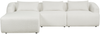 Ecksofa SVANSELE Bouclé Cremeweiß Rechtsseitig Bild 4