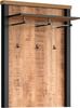 trendteam smart living - Enna - Garderobenpaneel - Mango/Schwarz - Wandgarderobe mit 1 Konstruktionsboden, 1 Kleiderstange und 3 Kleiderhaken - (BxHxT) 73 x 95 x 27 cm - moderner Landhausstil Bild 4