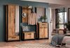 trendteam smart living - Enna - Garderobenpaneel - Mango/Schwarz - Wandgarderobe mit 1 Konstruktionsboden, 1 Kleiderstange und 3 Kleiderhaken - (BxHxT) 73 x 95 x 27 cm - moderner Landhausstil Bild 3