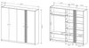 XL Küchenhängeschrank Rimini 90x96cm 2-türig matt Farbe: RAL 9010 reinweiß matt / grau RI-W4/90 Bild 5