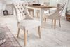 LebensWohnArt Stuhl Edler Stuhl MODAN beige Leinen mit Komfortgriff Bild 2