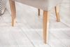 LebensWohnArt Stuhl Edler Stuhl MODAN beige Leinen mit Komfortgriff Bild 5